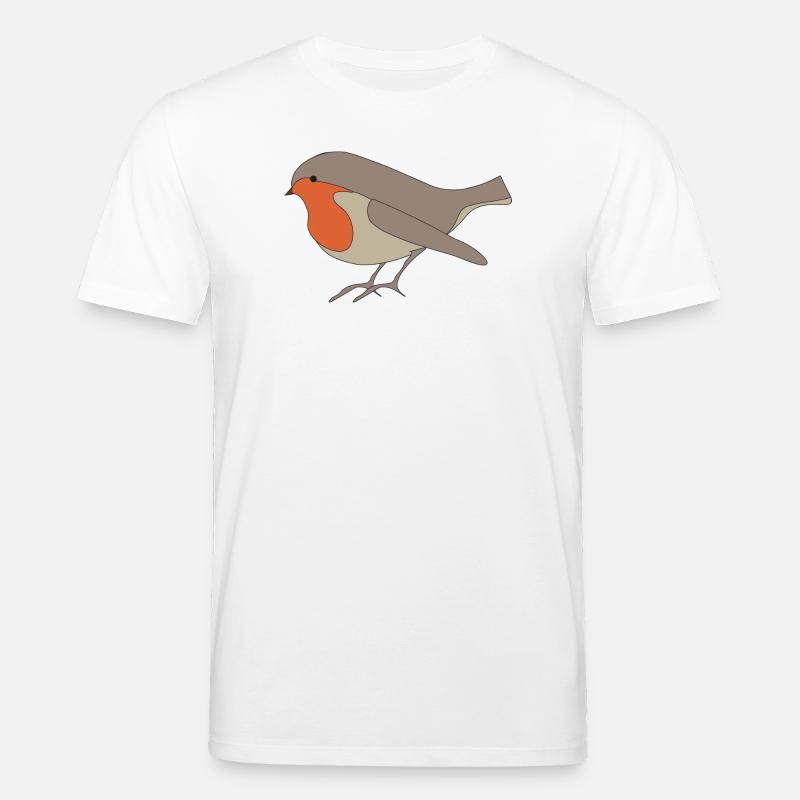Rotkehlchen - Stanley/Stella Unisex Bio-T-Shirt CREATOR - Weiß