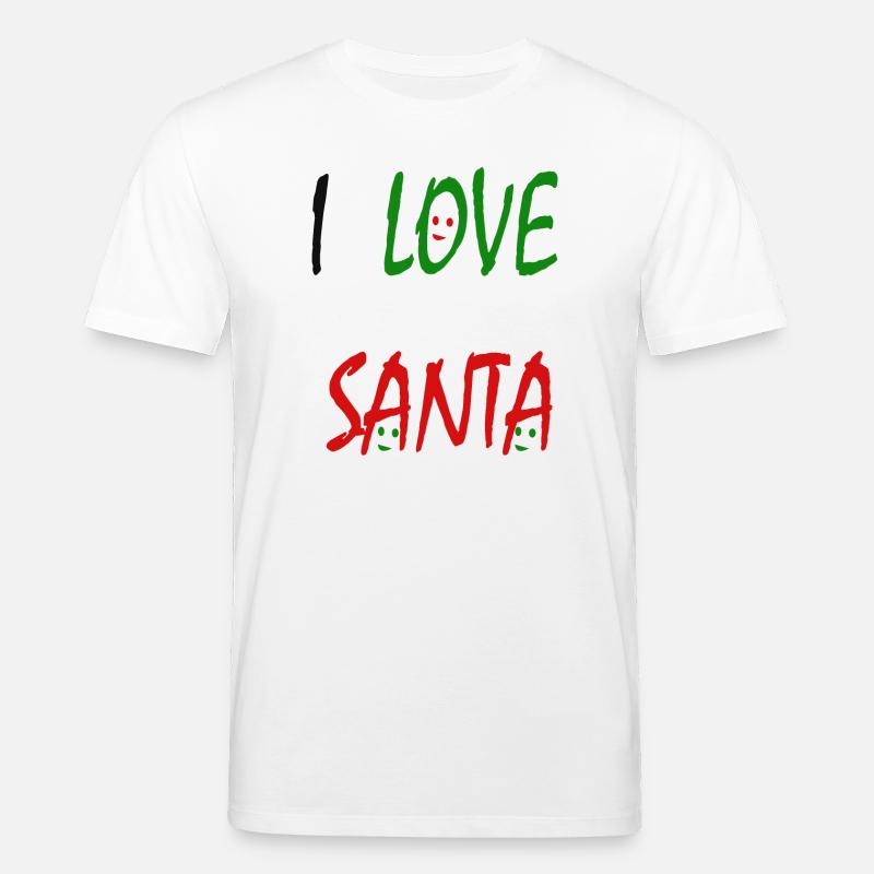 Ich liebe den Weihnachtsmann - Stanley/Stella Unisex Bio-T-Shirt CREATOR  - Weiß
