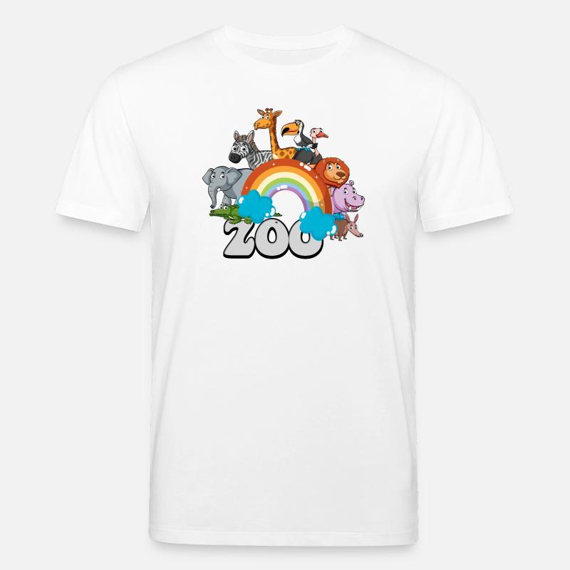 Regenbogen-Zoo-Parade - Stanley/Stella Unisex Bio-T-Shirt CREATOR  - Weiß