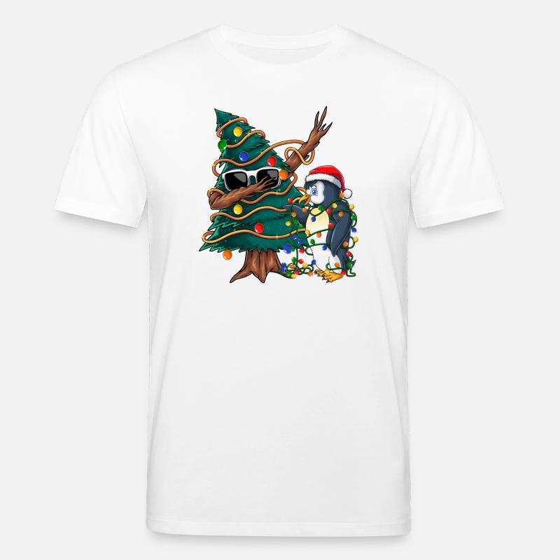 Dapping Tannenbaum -Dapping Weihnachtspullover - Stanley/Stella Unisex Bio-T-Shirt CREATOR  - Weiß