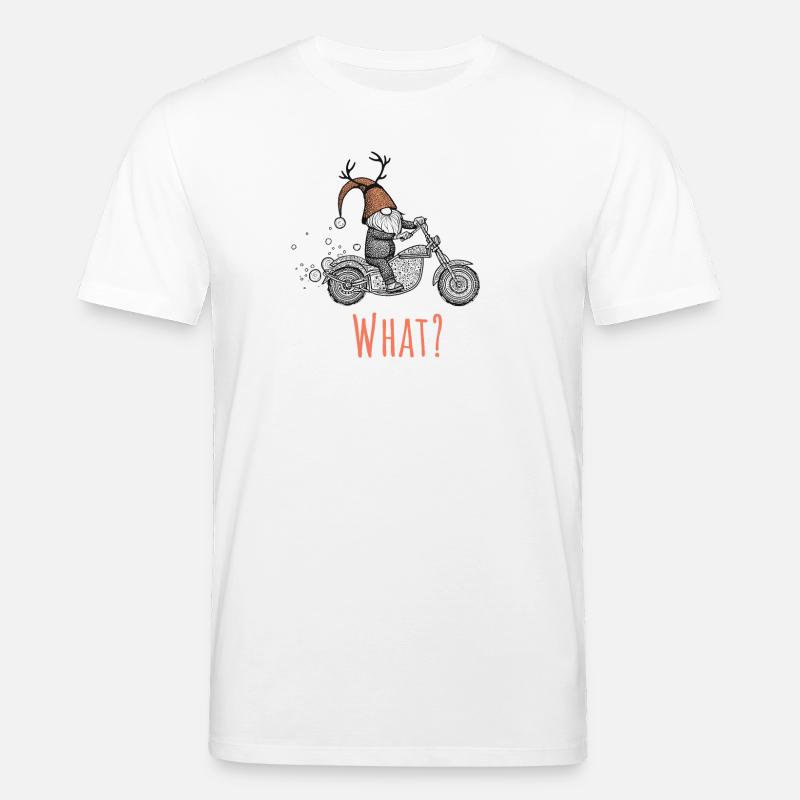 Gnome de Noël - Quoi ? - T-shirt bio CREATOR Stanley/Stella Unisexe - blanc