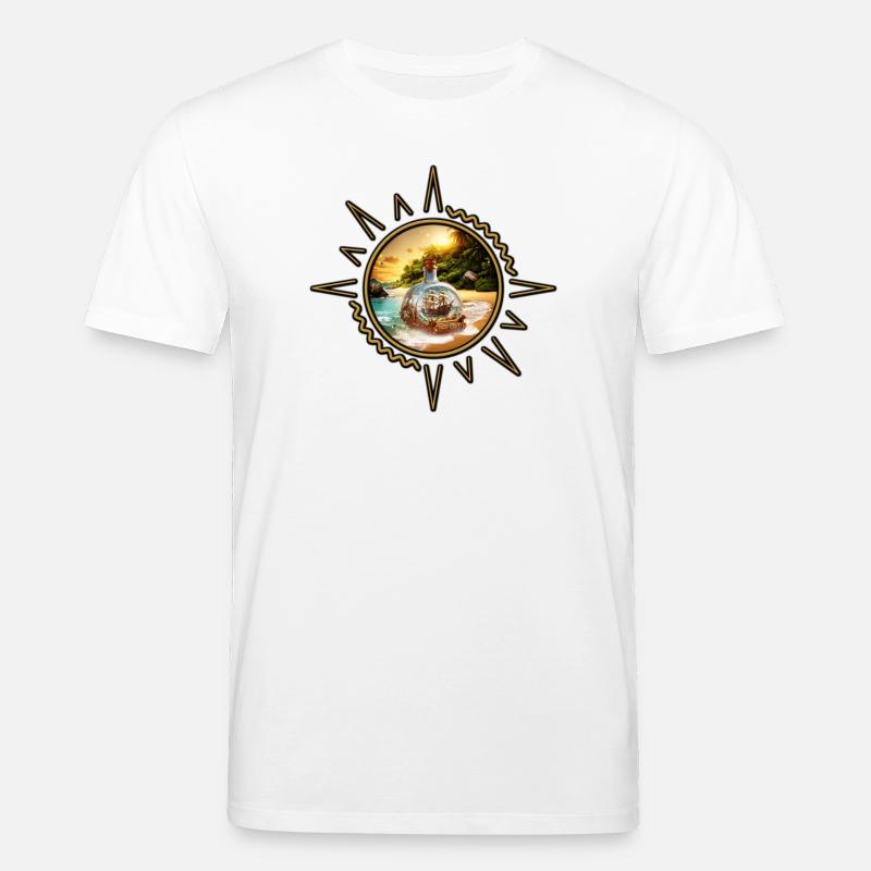 Einzigartige und überraschende Flasche mit Boot - Stanley/Stella Unisex Bio-T-Shirt CREATOR  - Weiß