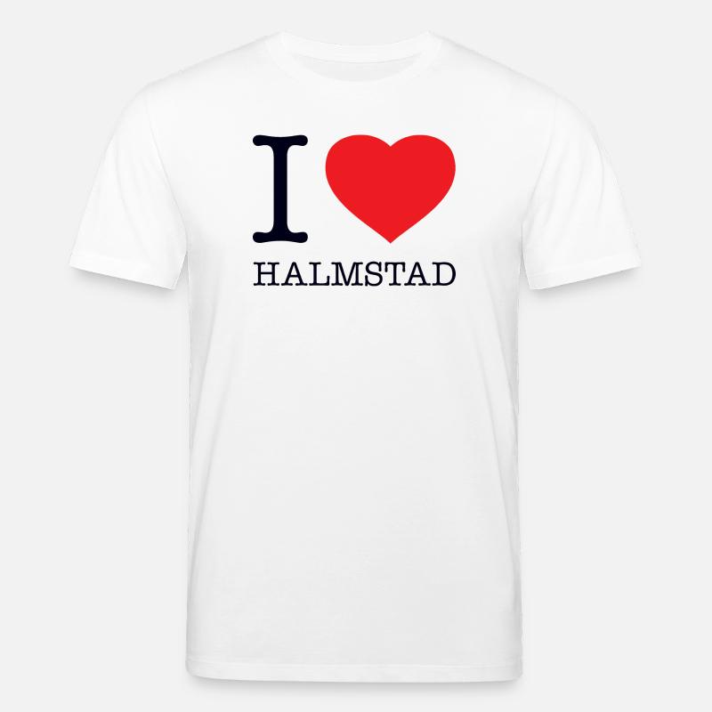 I LOVE HALMSTAD - Stanley/Stella Unisex Bio-T-Shirt CREATOR  - Weiß