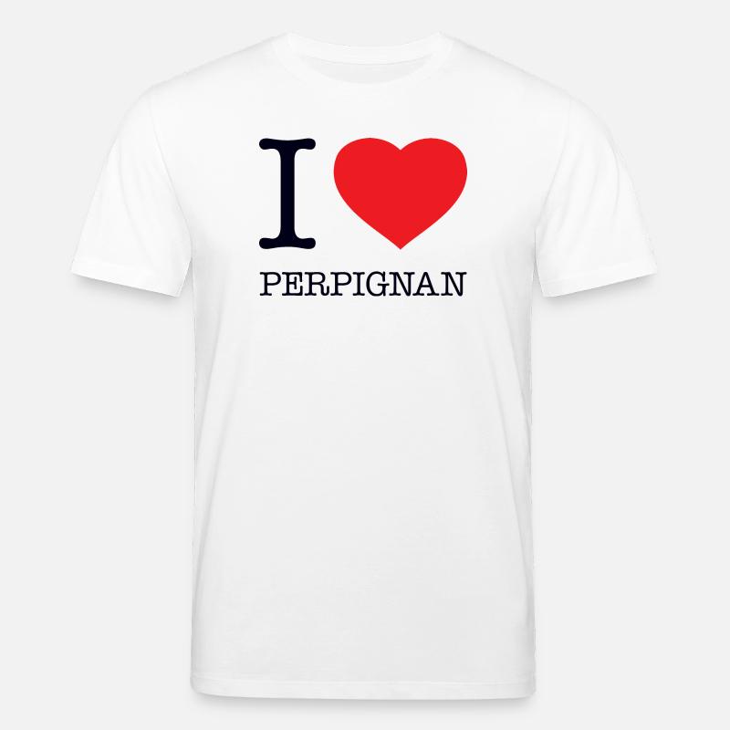 I LOVE PERPIGNAN - Stanley/Stella Unisex Bio-T-Shirt CREATOR  - Weiß