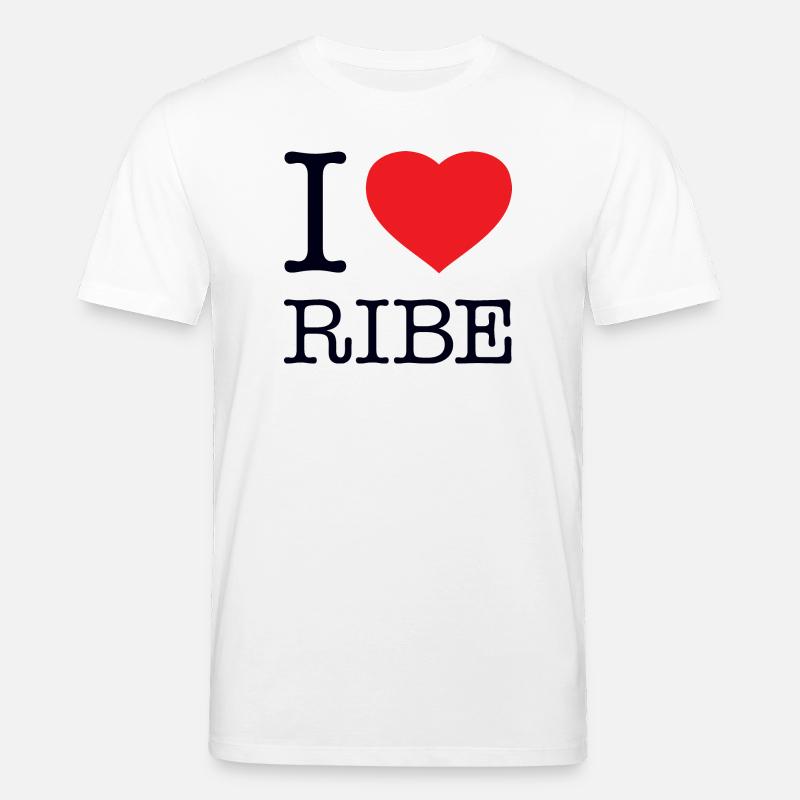 I LOVE RIBE - Stanley/Stella Unisex Bio-T-Shirt CREATOR - Weiß