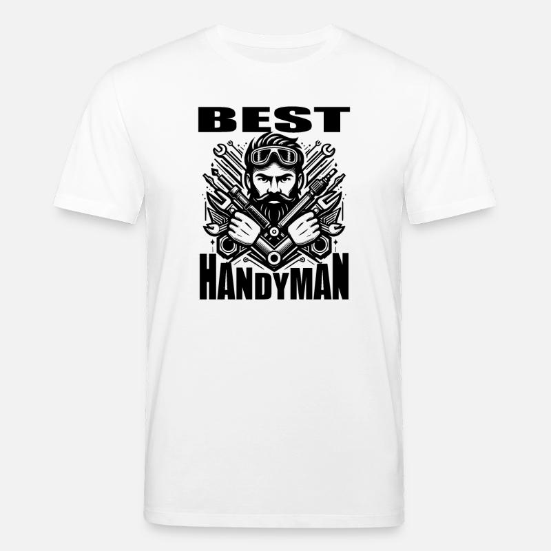 DER BESTE HANDWERKER - Stanley/Stella Unisex Bio-T-Shirt CREATOR  - Weiß