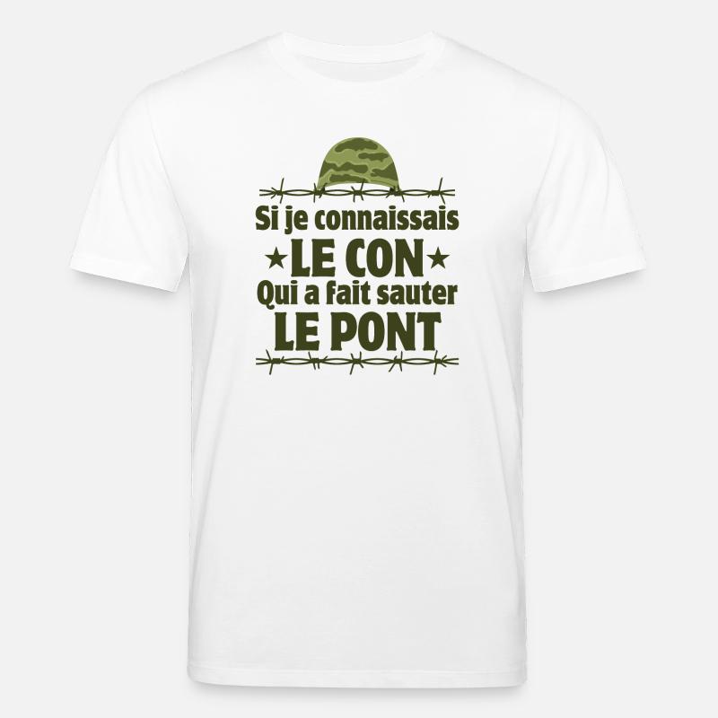 7ème compagnie, septième compagnie, Chaudard - T-shirt bio CREATOR Stanley/Stella Unisexe - blanc