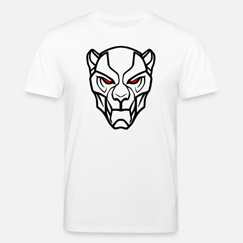 Vector Löwenkopf Design - Stanley/Stella Unisex Bio-T-Shirt CREATOR  - Weiß