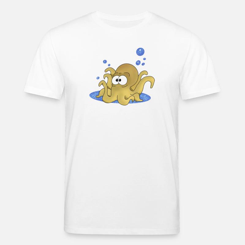 Krake - Stanley/Stella Unisex Bio-T-Shirt CREATOR  - Weiß