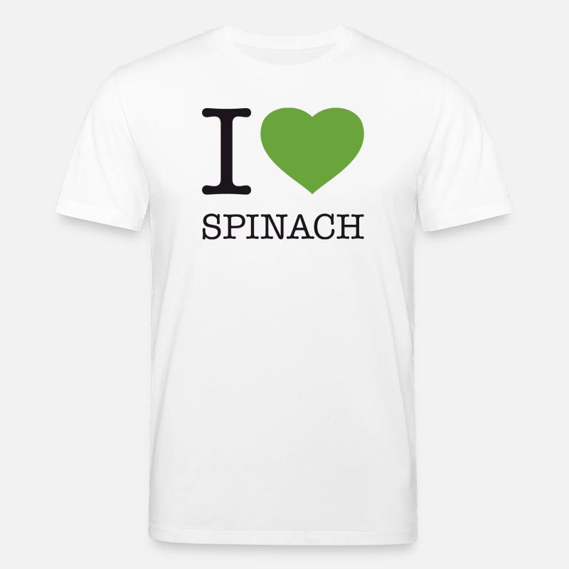 I LOVE SPINACH Spinat - Stanley/Stella Unisex Bio-T-Shirt CREATOR  - Weiß