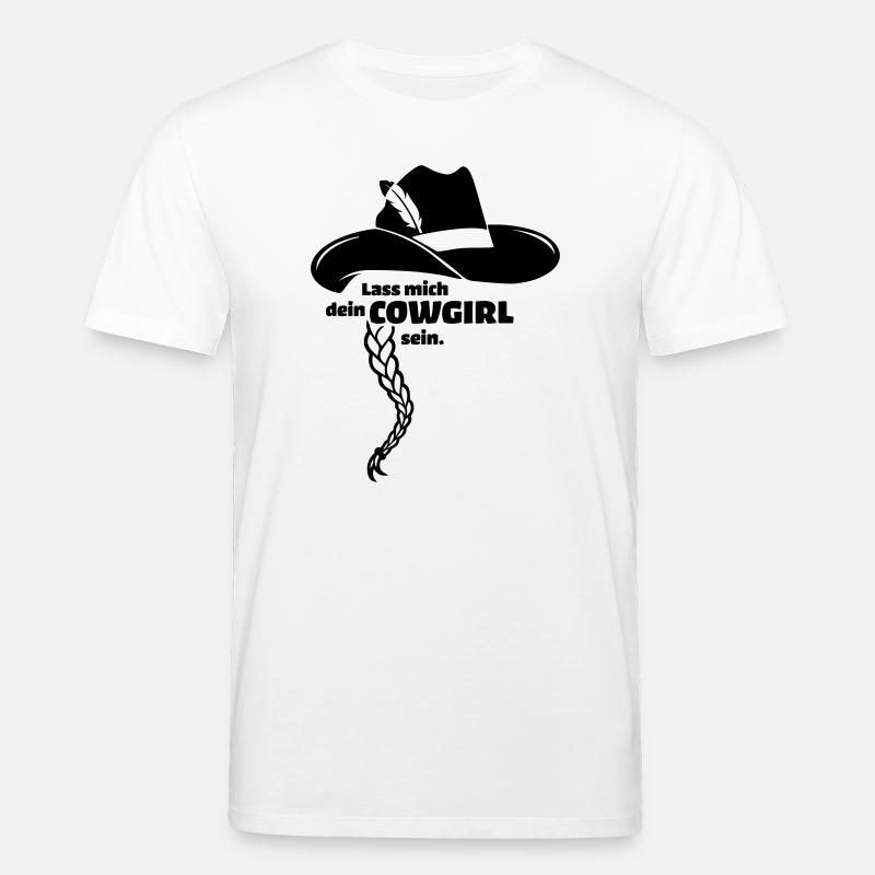 Fasching Cowboy Kuhmädchen Karneval Party - Stanley/Stella Unisex Bio-T-Shirt CREATOR  - Weiß