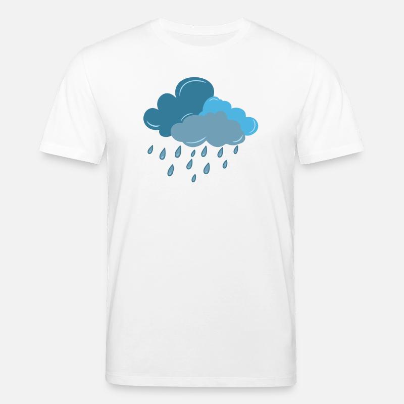 Cloud, Rain, Thunderstorm - Stanley/Stella CREATOR Unisex Organic T-Shirt - white