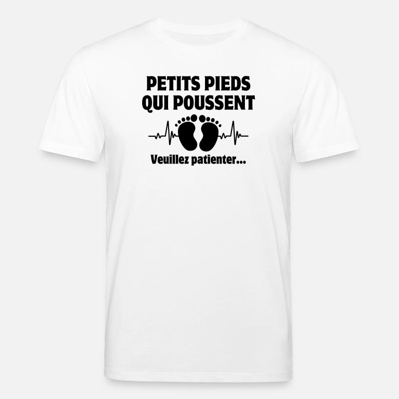Werdender Vater, werdende Mutter, werdendes Baby - Stanley/Stella Unisex Bio-T-Shirt CREATOR - Weiß