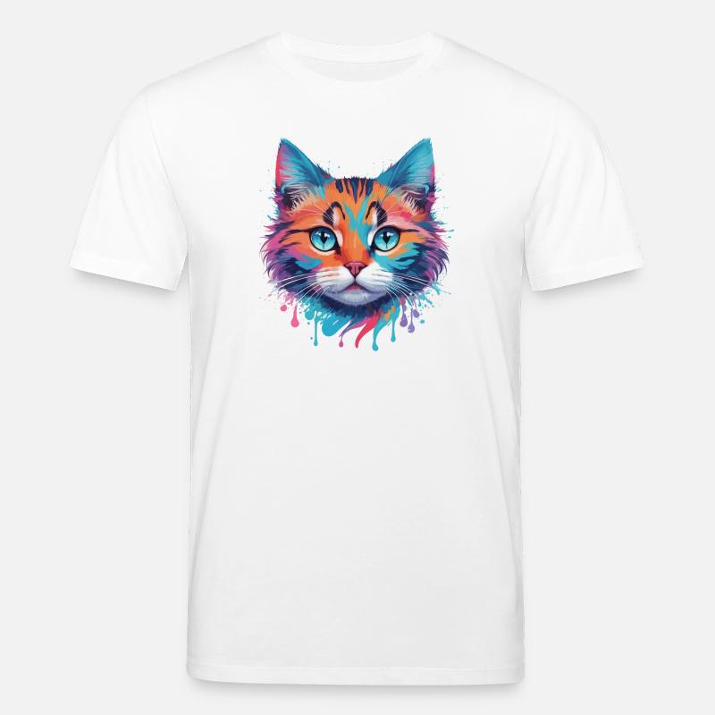 Niedliche Katze - Stanley/Stella Unisex Bio-T-Shirt CREATOR  - Weiß