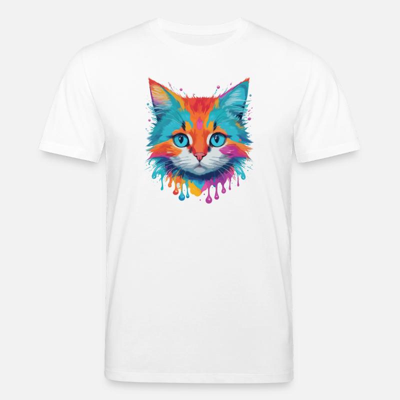 Chat mignon - T-shirt bio CREATOR Stanley/Stella Unisexe - blanc