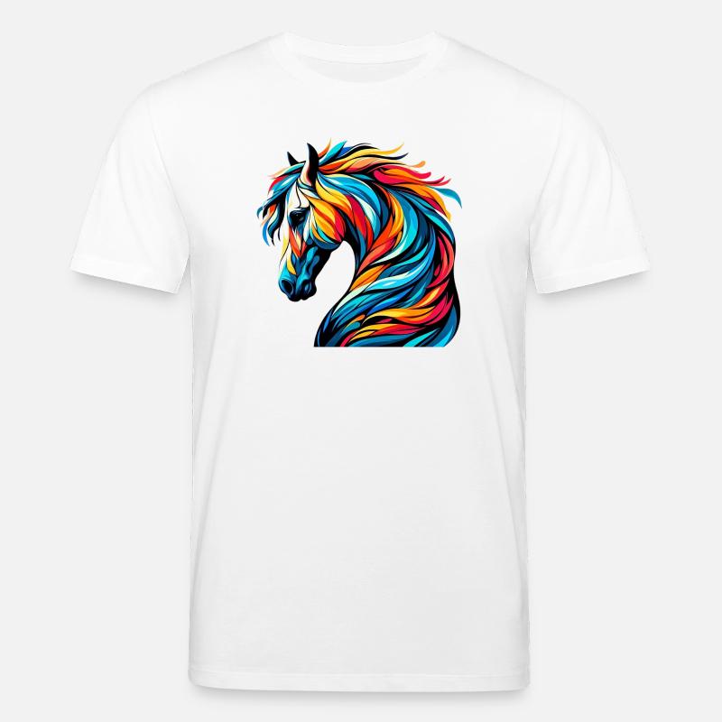 Cheval - T-shirt bio CREATOR Stanley/Stella Unisexe - blanc