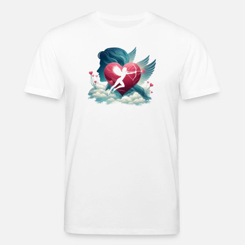 Amor Bogenschütze Herz Kunstwerk - Stanley/Stella Unisex Bio-T-Shirt CREATOR - Weiß