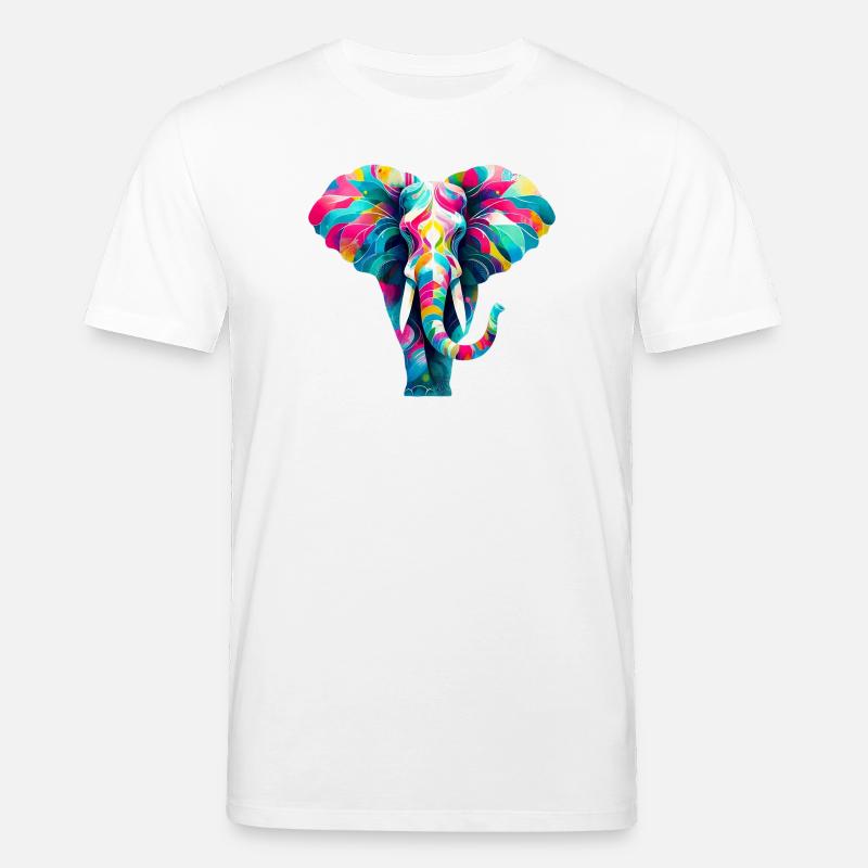 Éléphant - T-shirt bio CREATOR Stanley/Stella Unisexe - blanc