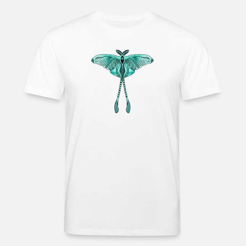 Chinesische Mondmotte - Luna Moon Moth - Stanley/Stella Unisex Bio-T-Shirt CREATOR  - Weiß