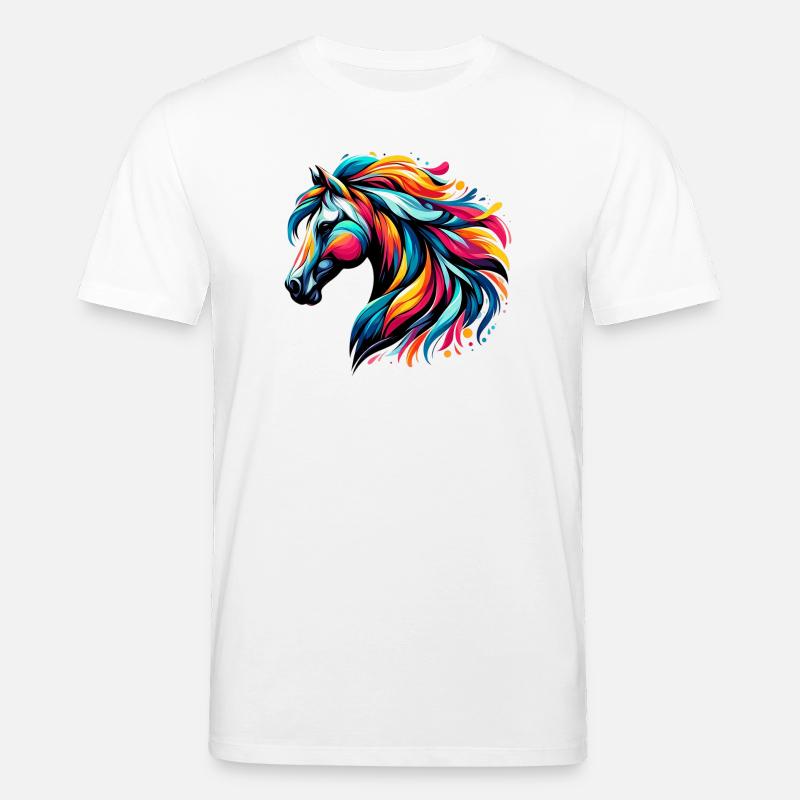 Cheval - T-shirt bio CREATOR Stanley/Stella Unisexe - blanc