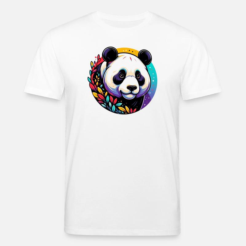Panda - Stanley/Stella Unisex Bio-T-Shirt CREATOR  - Weiß