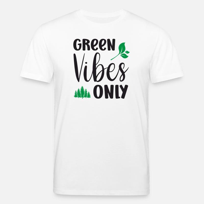 Nur grüne Vibes - Stanley/Stella Unisex Bio-T-Shirt CREATOR  - Weiß
