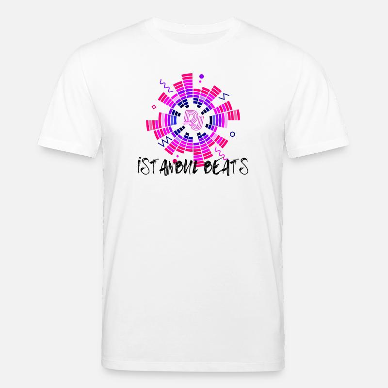 Disco Neon DJ Kreisdesign - Stanley/Stella Unisex Bio-T-Shirt CREATOR  - Weiß