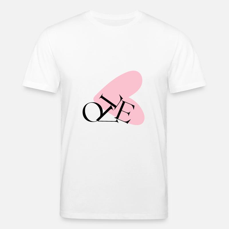 Abstrakte Herztypografie NE - Stanley/Stella Unisex Bio-T-Shirt CREATOR  - Weiß