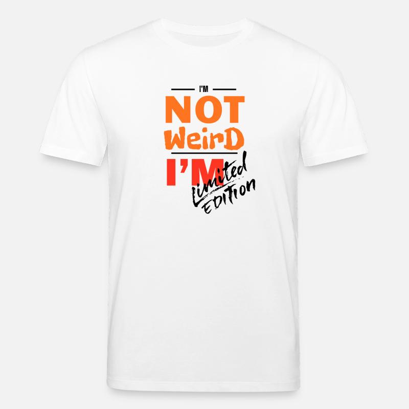 Pas bizarre, je suis Bold Gradient - T-shirt bio CREATOR Stanley/Stella Unisexe - blanc