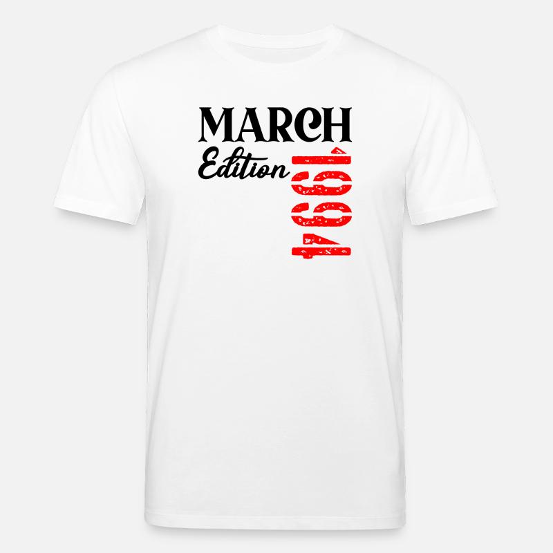 Anniversaire : mars 1994 - 33e anniversaire - T-shirt bio CREATOR Stanley/Stella Unisexe - blanc