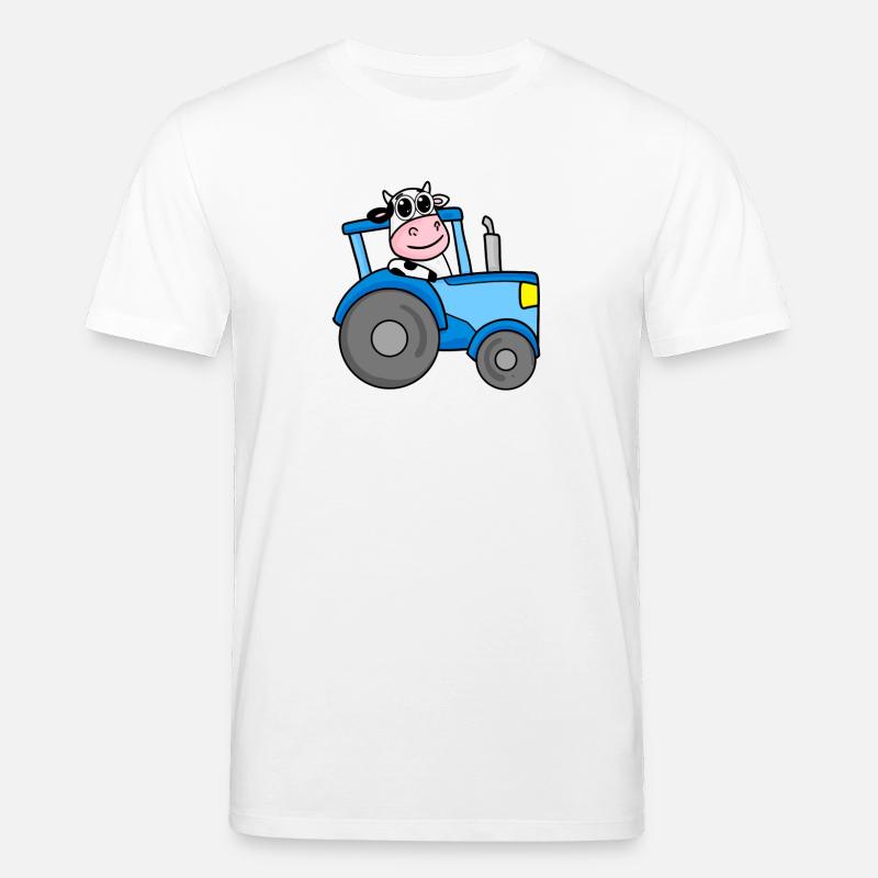 Ferme de tracteurs de vaches - T-shirt bio CREATOR Stanley/Stella Unisexe - blanc