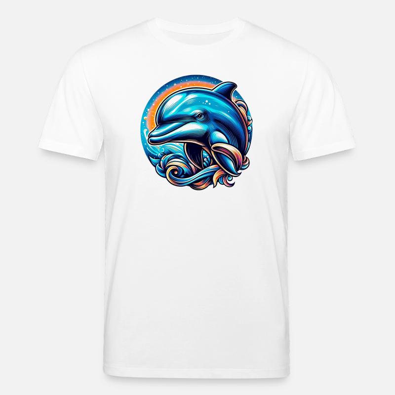 Dauphin - T-shirt bio CREATOR Stanley/Stella Unisexe - blanc