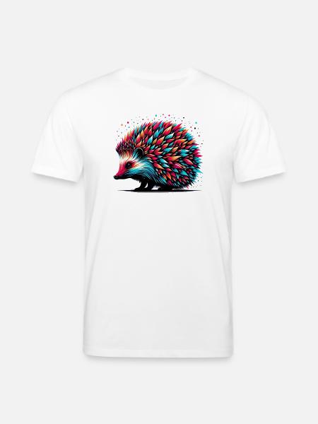 Hérisson - T-shirt bio CREATOR Stanley/Stella Unisexe - blanc