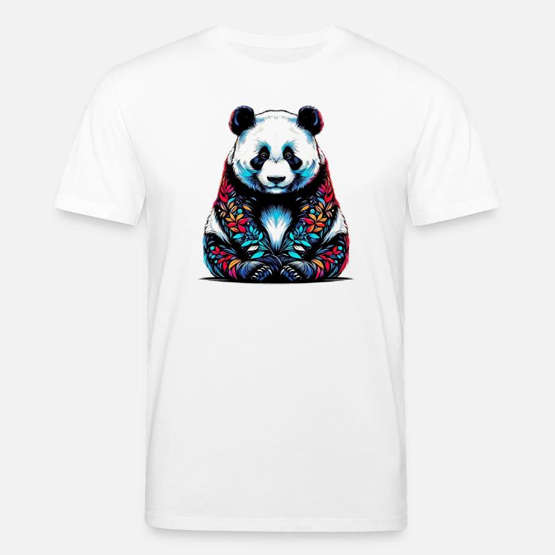 Panda - Stanley/Stella Unisex Bio-T-Shirt CREATOR  - Weiß