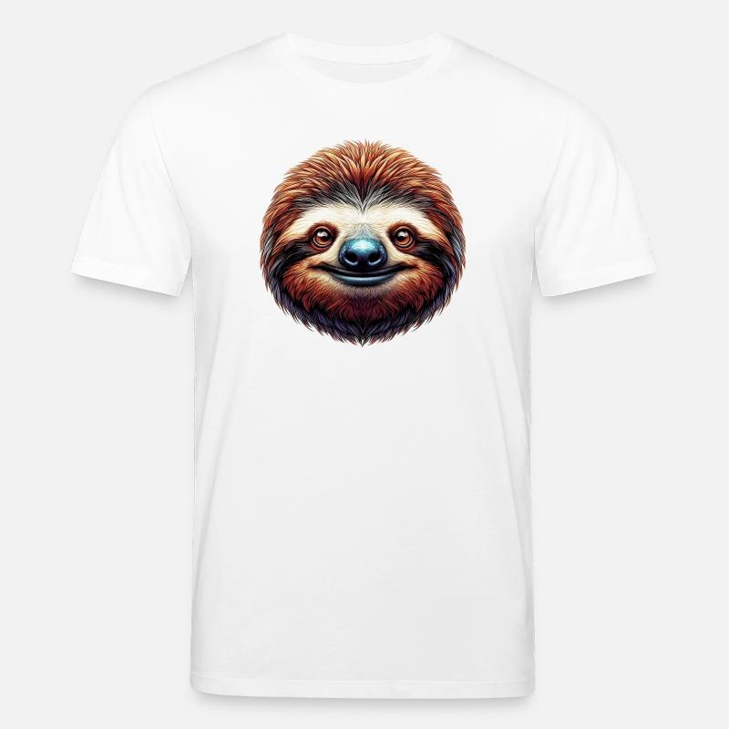 Faultier - Stanley/Stella Unisex Bio-T-Shirt CREATOR  - Weiß