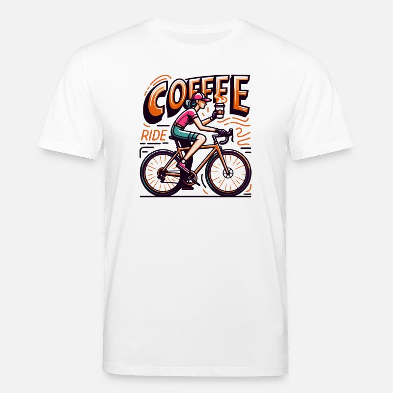 Lebendige Kaffeefahrt Illustration - Stanley/Stella Unisex Bio-T-Shirt CREATOR  - Weiß