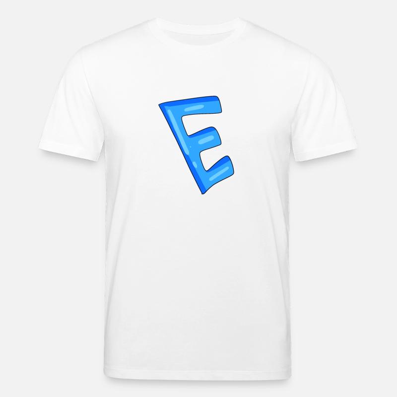 Buchstabe E Anfangsbuchstabe - Stanley/Stella Unisex Bio-T-Shirt CREATOR  - Weiß