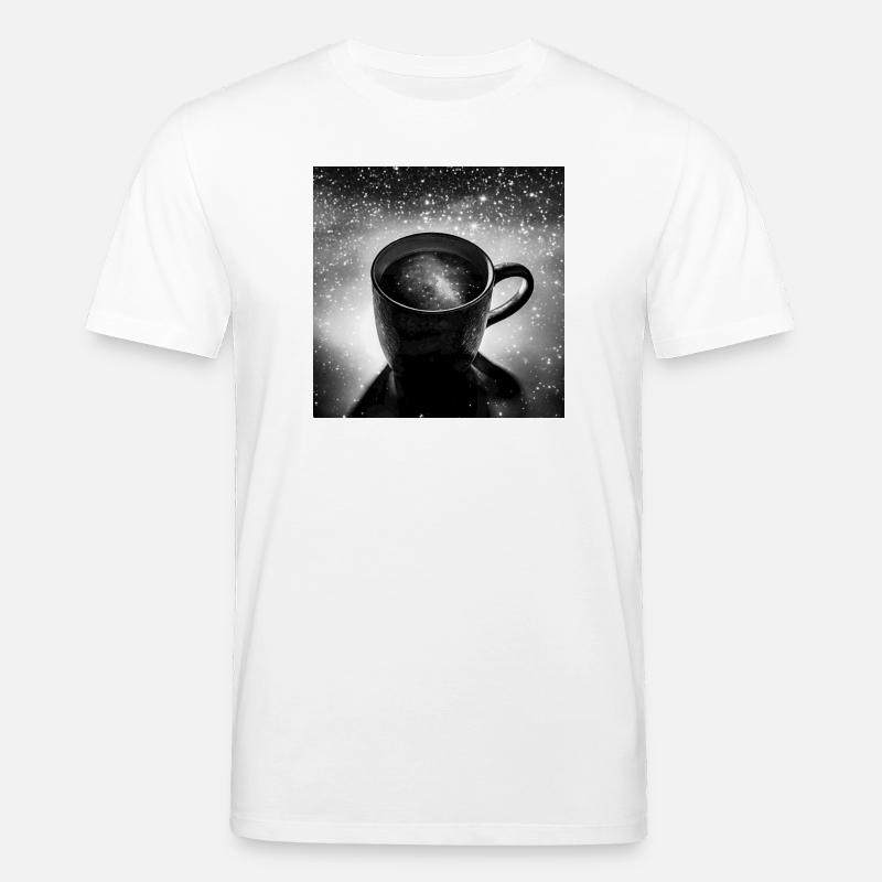 Kosmische Tasse Kaffee - Stanley/Stella Unisex Bio-T-Shirt CREATOR  - Weiß