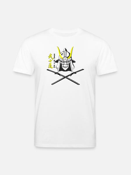 Samuraihelm Kabuto 5 - Stanley/Stella Unisex Bio-T-Shirt CREATOR - Weiß