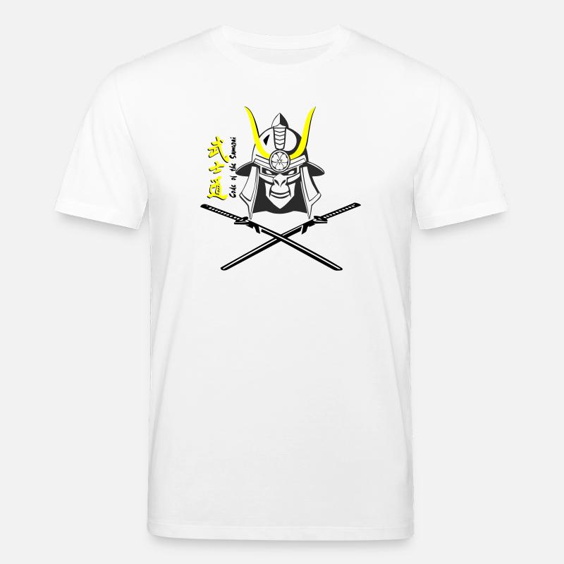 Samuraihelm Kabuto 5 - Stanley/Stella Unisex Bio-T-Shirt CREATOR  - Weiß