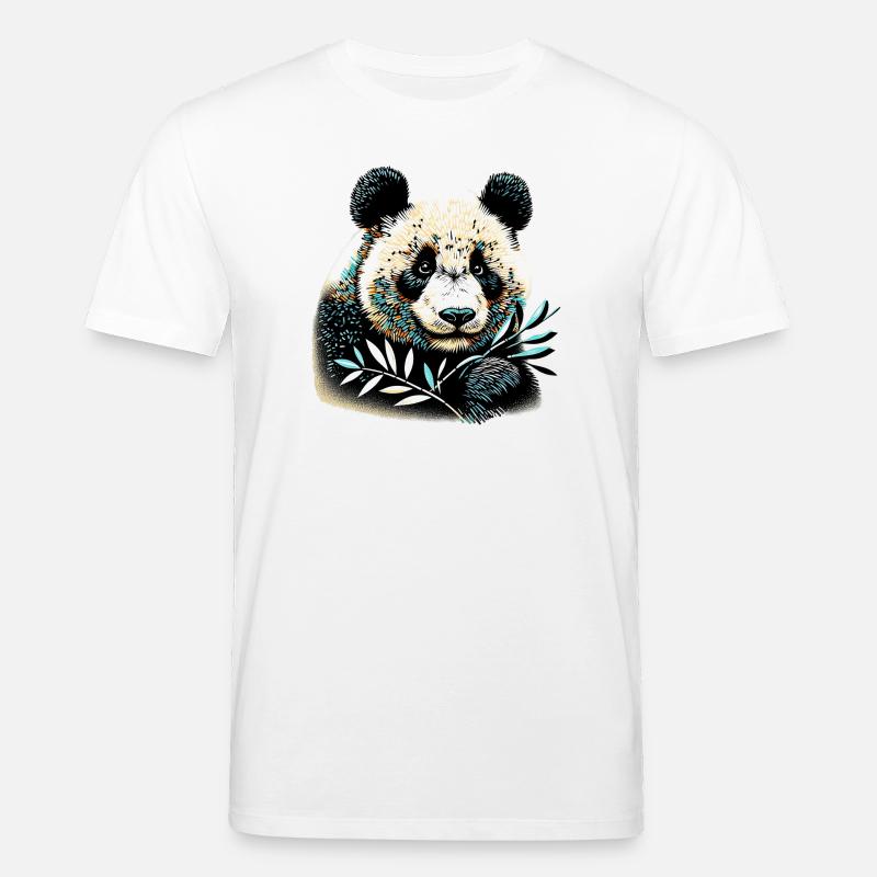 Panda - T-shirt bio CREATOR Stanley/Stella Unisexe - blanc