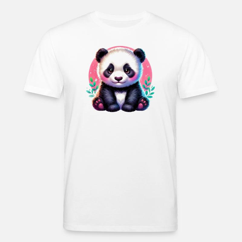 Panda - Stanley/Stella Unisex Bio-T-Shirt CREATOR - Weiß