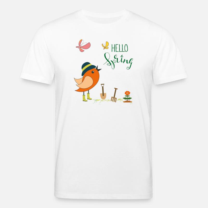 Hello Spring Garten - Stanley/Stella Unisex Bio-T-Shirt CREATOR  - Weiß