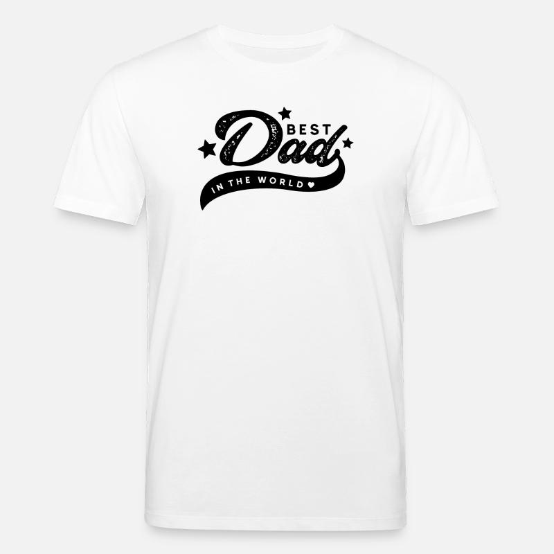 Bester Vater der Welt - Stanley/Stella Unisex Bio-T-Shirt CREATOR  - Weiß