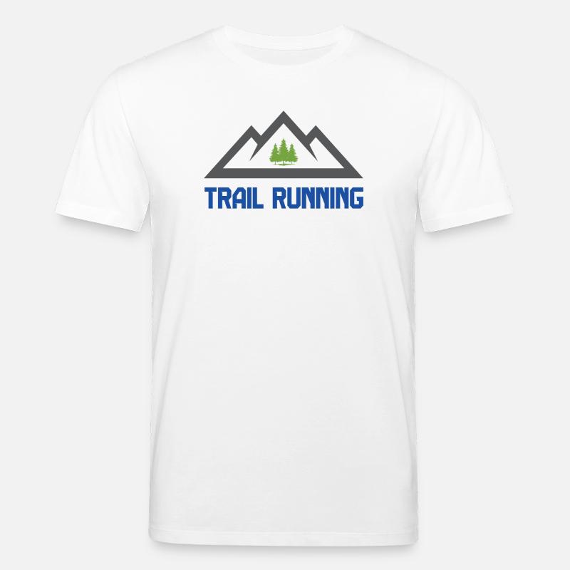 Course en sentier - T-shirt bio CREATOR Stanley/Stella Unisexe - blanc