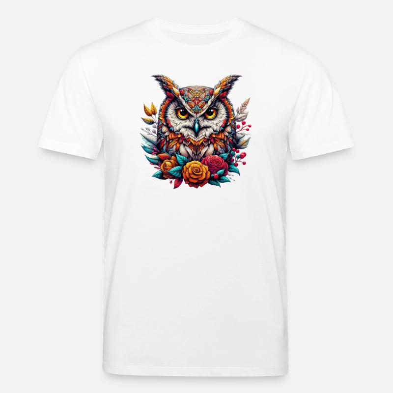 Eule - Stanley/Stella Unisex Bio-T-Shirt CREATOR  - Weiß