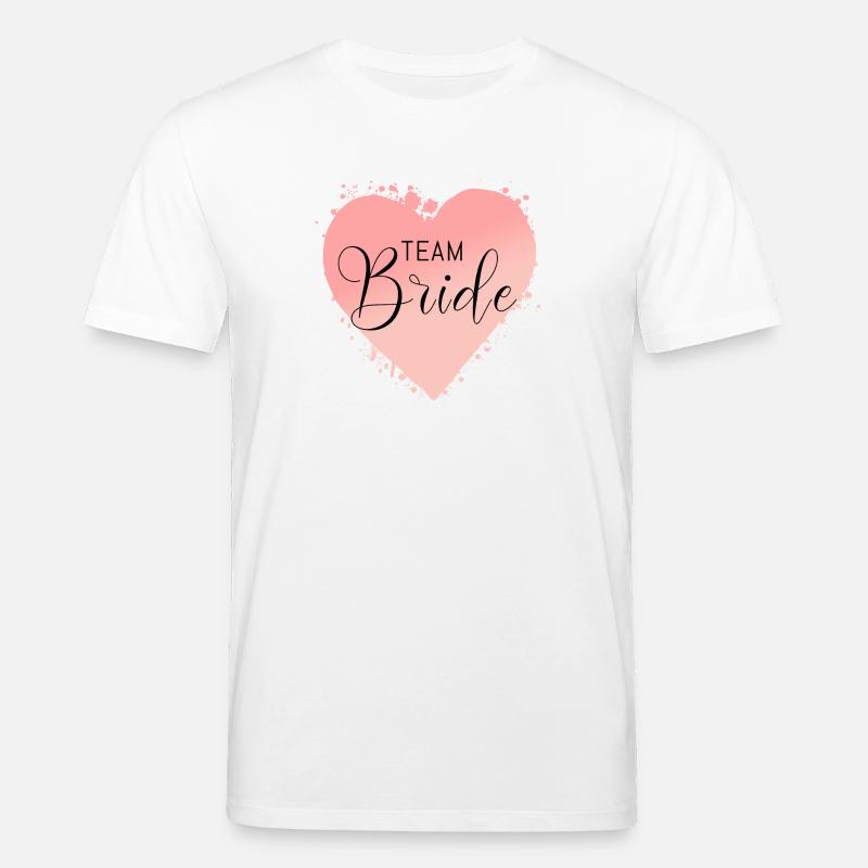 Team Bride-Herz! Personalisierbar - Stanley/Stella Unisex Bio-T-Shirt CREATOR  - Weiß