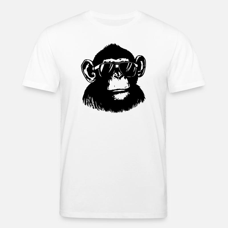Cooler Affe - Stanley/Stella Unisex Bio-T-Shirt CREATOR  - Weiß