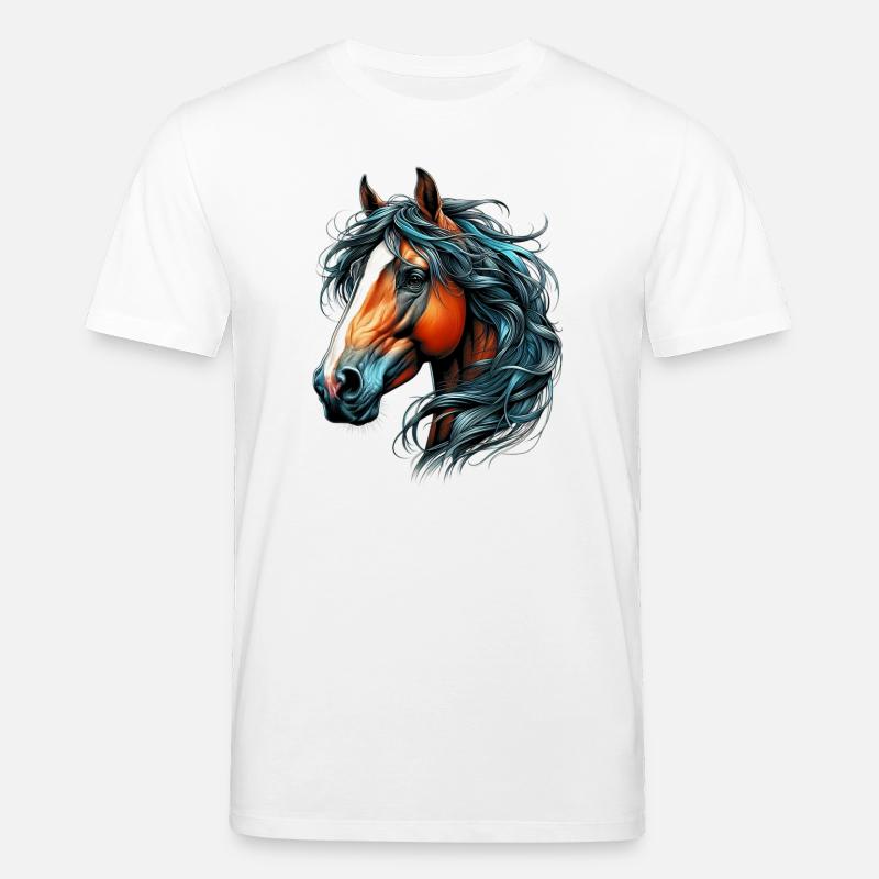 Cheval - T-shirt bio CREATOR Stanley/Stella Unisexe - blanc