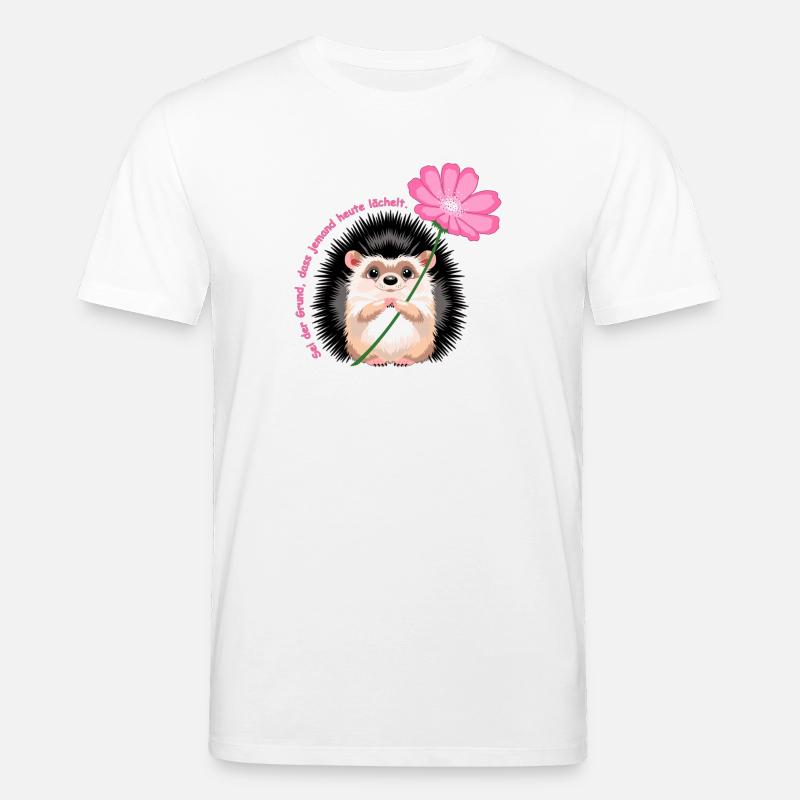 motiv_igel_text - Stanley/Stella Unisex Bio-T-Shirt CREATOR  - Weiß